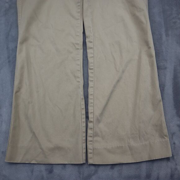 New York and Company Pants Womens 6 Beige Petite Boot Cut Flat Front Bottoms - Picture 13 of 16